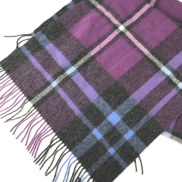 NOLLEY'S Check pattern Fringe Apparel Accessories Scarf Stole/Shawl Scarf wo... - Picture 3 of 11